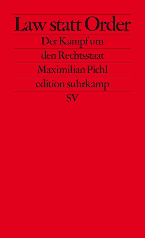 Maximilian Pichl: Law statt Order, Buch
