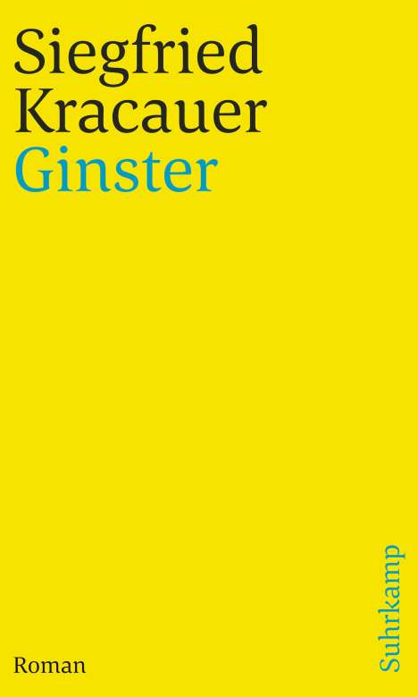 Siegfried Kracauer: Ginster, Buch
