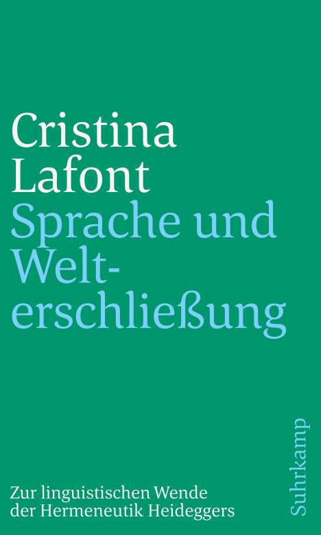 Cristina Lafont: Lafont, C: Sprache und Welterschließung, Buch