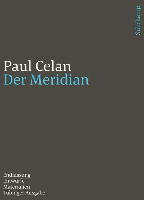 Paul Celan: Werke. Tübinger Ausgabe, Buch