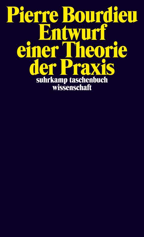 Pierre Bourdieu: Entwurf einer Theorie der Praxis, Buch