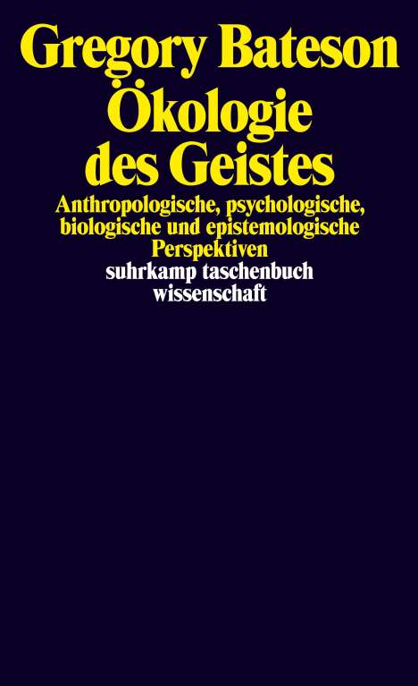 Gregory Bateson: Ökologie des Geistes, Buch