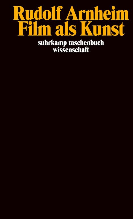 Rudolf Arnheim: Film als Kunst, Buch