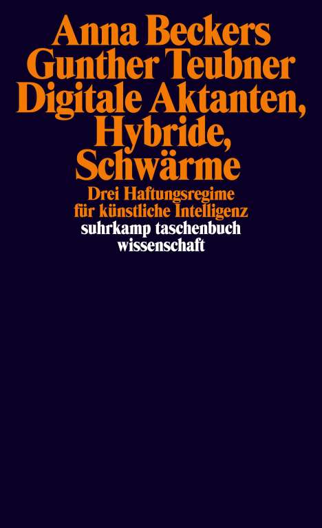 Anna Beckers: Digitale Aktanten, Hybride, Schwärme, Buch