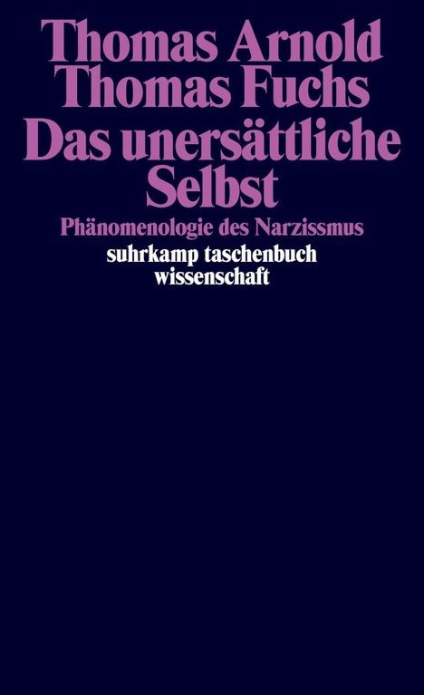 Titel: "Das unersättliche Selbst", Autoren: Thomas Arnold, Thomas Fuchs. Thema: Phänomenologie des Narzissmus.