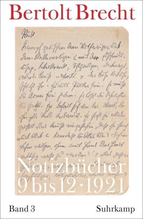Bertolt Brecht: Notizbücher Band 3: 1921, Buch