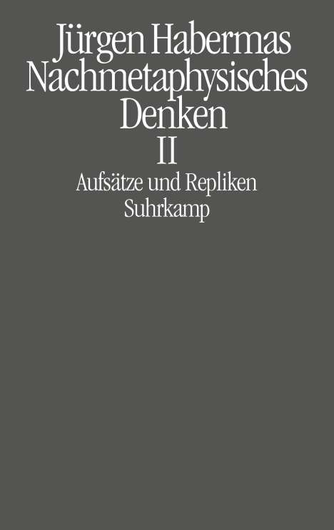 Jürgen Habermas: Habermas, J: Nachmetaphysisches Denken II, Buch