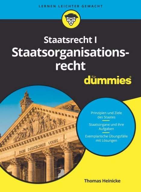 Thomas Heinicke: Heinicke, T: Staatsrecht 1/Staatsorganisationsrecht Dummies, Buch