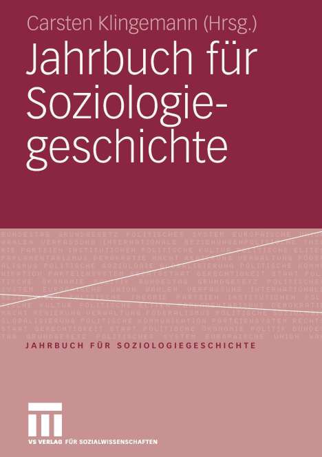 Jahrbuch für Soziologiegeschichte, Buch