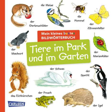 Mein kleines buntes Bildwörterbuch: Tiere im Park und im Garten, Buch