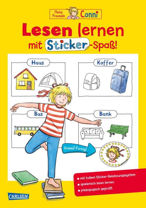 Hanna Sörensen: Conni Gelbe Reihe (Beschäftigungsbuch): Lesen lernen mit Sticker-Spaß, Buch