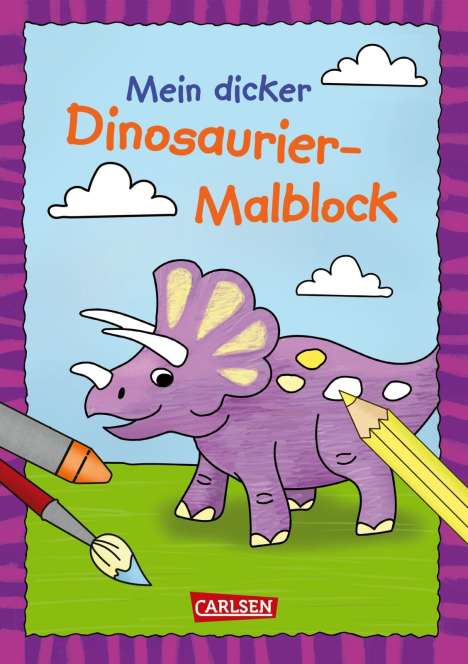 Mein dicker Dinosaurier-Malblock, Buch