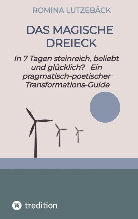Text: Romina Lutzebäck - Das magische Dreieck. In 7 Tagen steinreich, beliebt und glücklich? Ein...

Eine stilisierte Illustration mit Windrädern und einem Kreis.