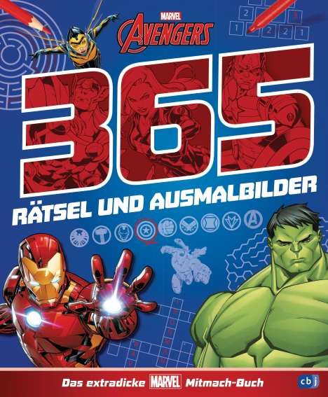 MARVEL Avengers 365 Rätsel und Ausmalbilder - Das extradicke, Buch