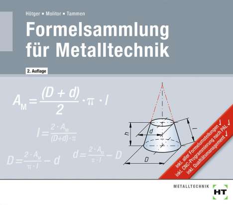 Volker Tammen: Formelsammlung für Metalltechnik, Buch