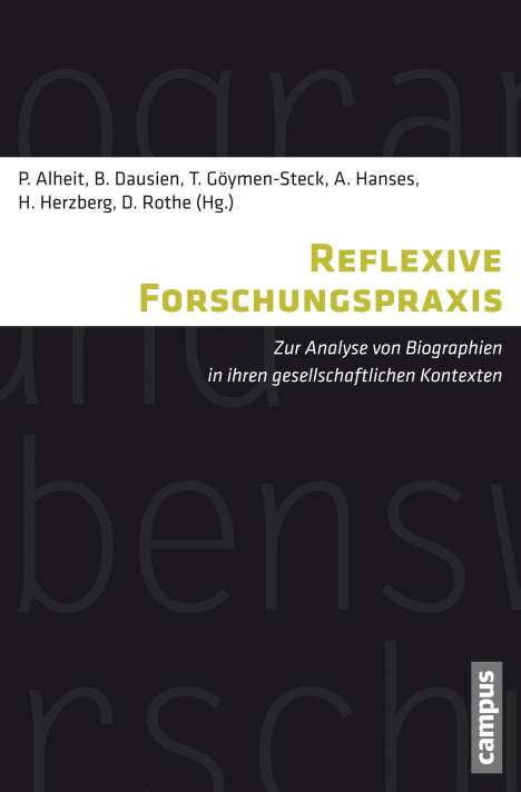 Reflexive Forschungspraxis, Buch