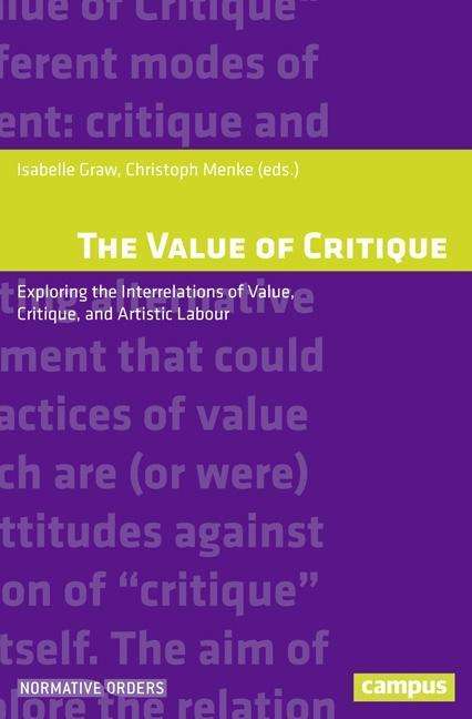 The Value of Critique, Buch