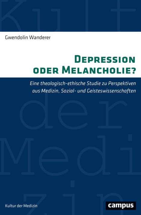 Gwendolin Wanderer: Depression oder Melancholie?, Buch