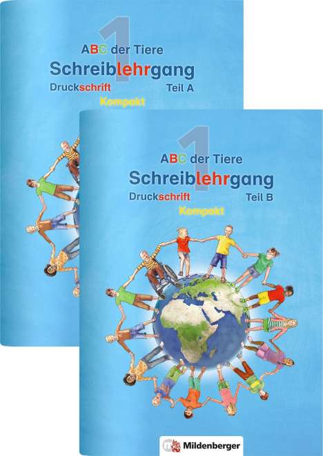 Klaus Kuhn: ABC der Tiere 1 - Schreiblehrgang Druckschrift, Kompakt · Neubearbeitung, 2 Bücher