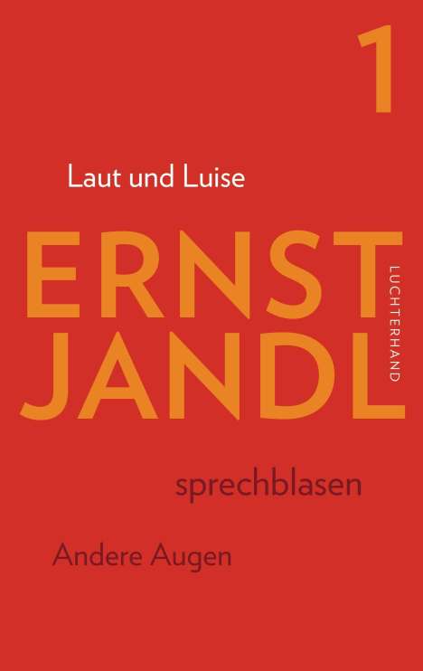 Ernst Jandl (1925-2000): Werke 1. Laut und Luise, Buch