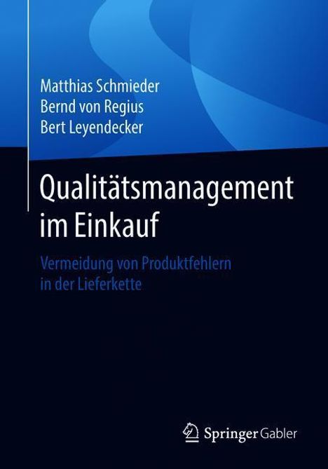 Matthias Schmieder: Qualitätsmanagement im Einkauf, Buch