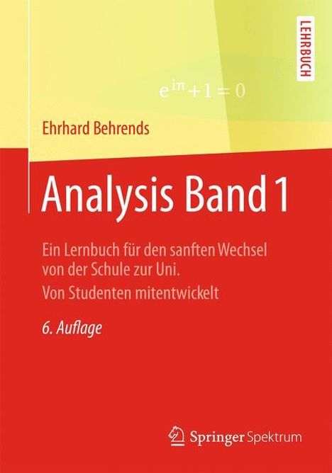 Ehrhard Behrends: Analysis Band 1, Buch