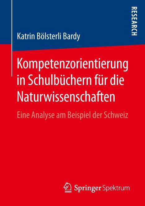 Katrin Bölsterli Bardy: Kompetenzorientierung in Schulbüchern für die Naturwissenschaften, Buch