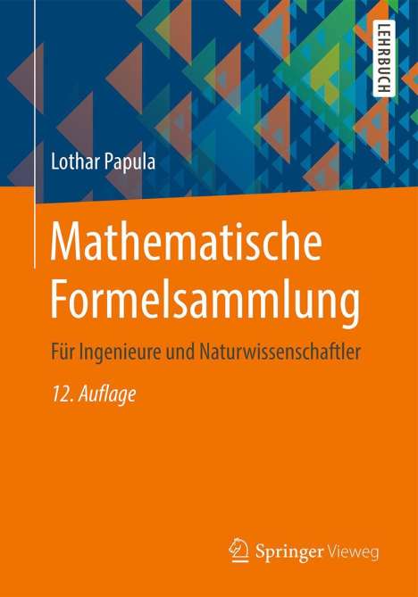 Lothar Papula: Mathematische Formelsammlung, Buch