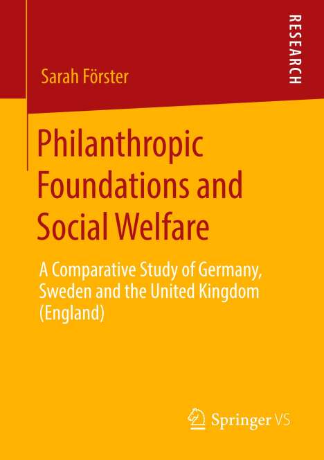 Sarah Förster: Philanthropic Foundations and Social Welfare, Buch
