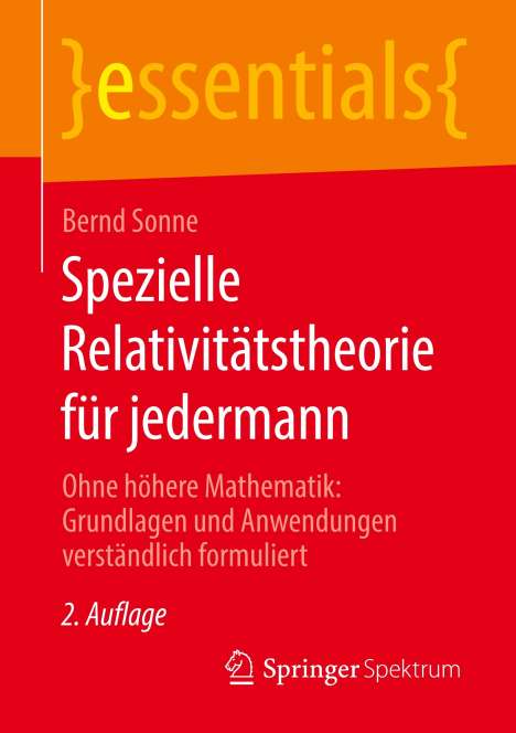 Bernd Sonne: Spezielle Relativitätstheorie für jedermann, Buch