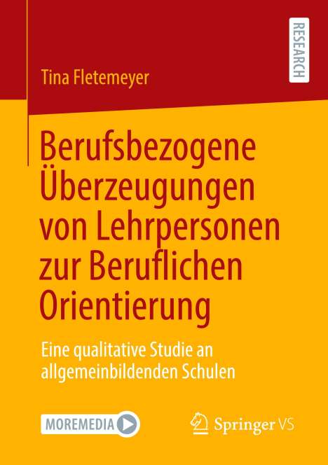 Tina Fletemeyer: Berufsbezogene Überzeugungen von Lehrpersonen zur Beruflichen Orientierung, Buch