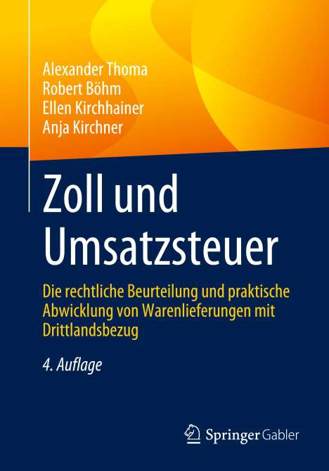 Alexander Thoma: Zoll und Umsatzsteuer, Buch