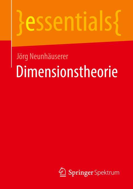 Jörg Neunhäuserer: Dimensionstheorie, Buch