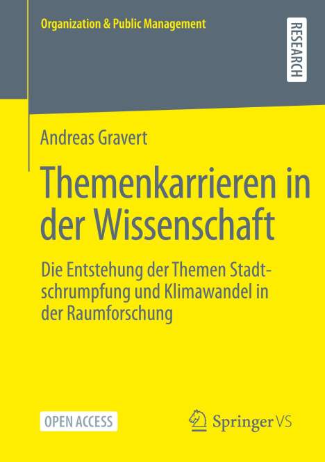 Andreas Gravert: Themenkarrieren in der Wissenschaft, Buch