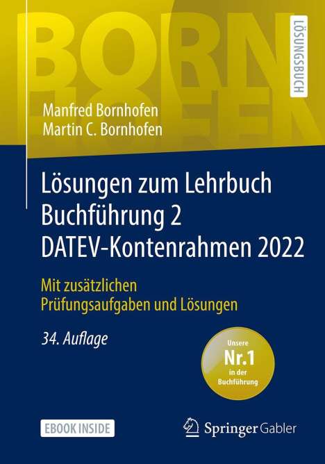 Manfred Bornhofen: Bornhofen, M: Lösungen zum Lehrbuch Buchführung 2 DATEV-Kont, Diverse