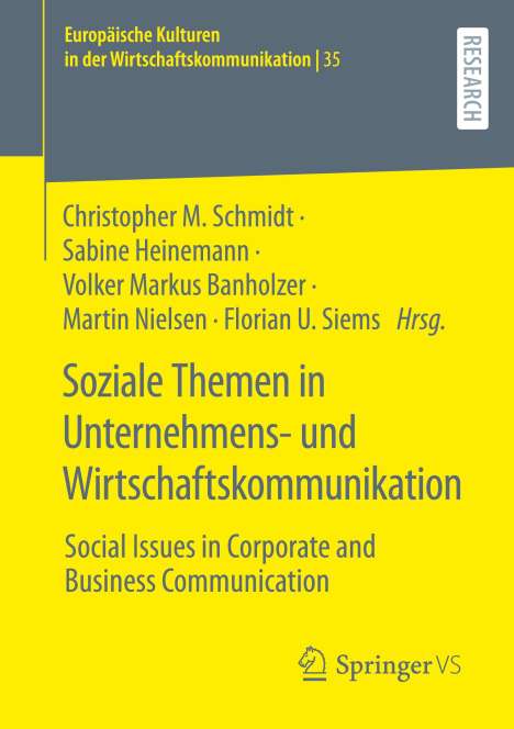 Soziale Themen in Unternehmens- und Wirtschaftskommunikation, Buch