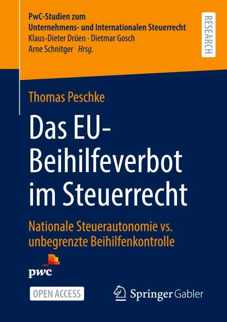 Thomas Peschke: Das EU-Beihilfeverbot im Steuerrecht, Buch