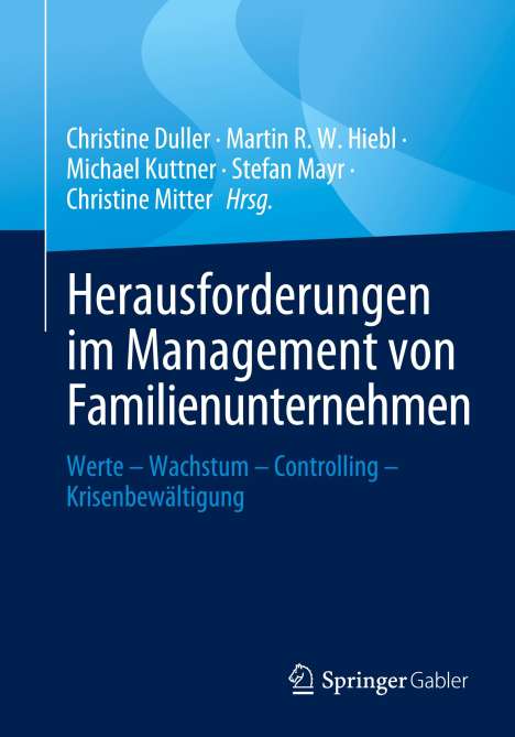 Herausforderungen im Management von Familienunternehmen, Buch