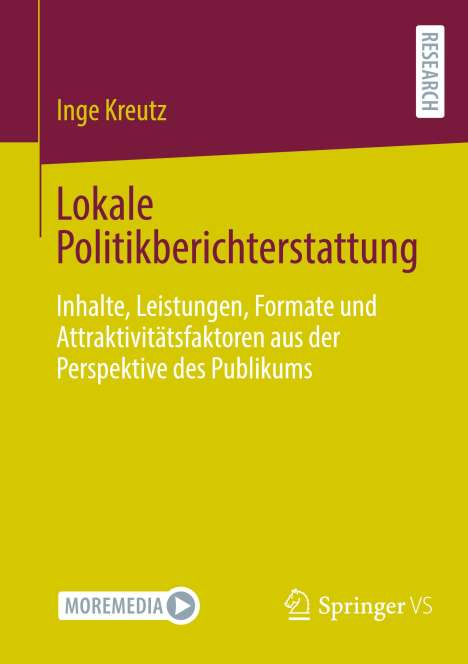Inge Kreutz: Lokale Politikberichterstattung, Buch
