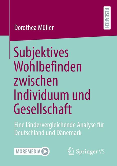 "Subjektives Wohlbefinden zwischen Individuum und Gesellschaft" von Dorothea Müller, Analyse DE & DK; Logos unten.