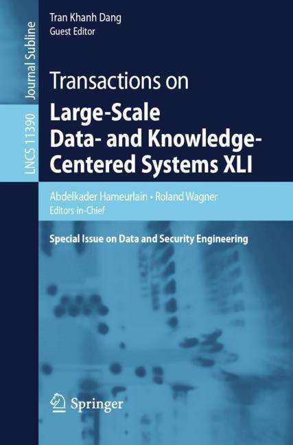 Transactions on Large-Scale Data- and Knowledge-Centered Systems XLI, Buch