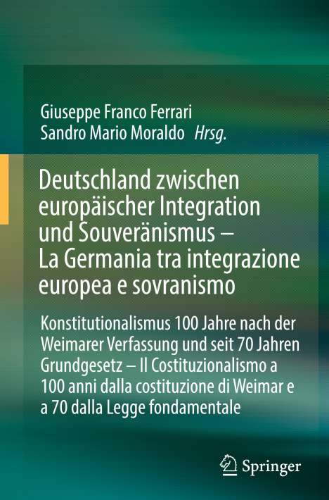 Deutschland zwischen europäischer Integration und Souveränismus, Buch