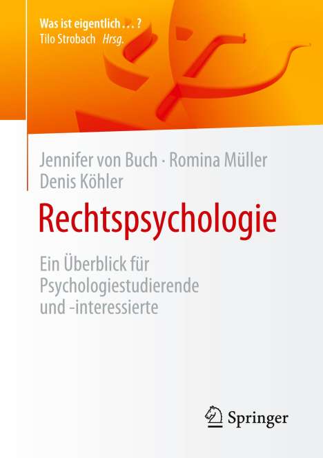 Jennifer von Buch: Rechtspsychologie, Buch