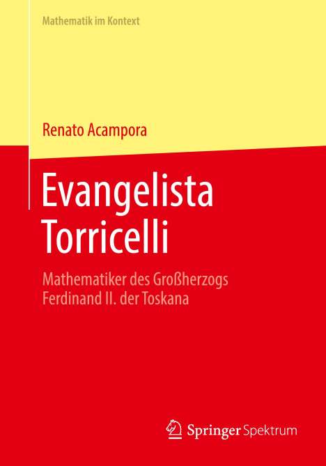 Renato Acampora: Evangelista Torricelli, Buch