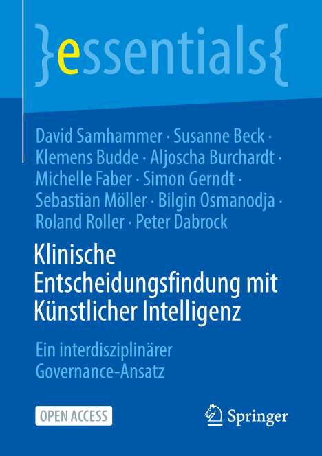 David Samhammer: Klinische Entscheidungsfindung mit Künstlicher Intelligenz, Buch