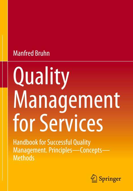 Manfred Bruhn: Quality Management for Services, Buch