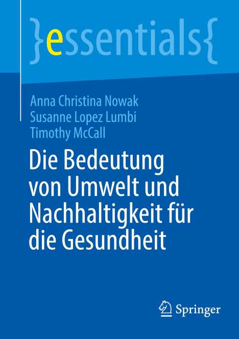 Anna Christina Nowak: Die Bedeutung von Umwelt und Nachhaltigkeit für die Gesundheit, Buch