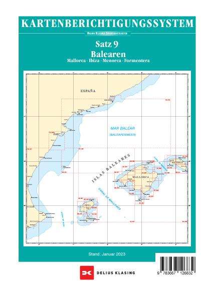 Berichtig Sportbootktn 9: Balearen (2023), Karten