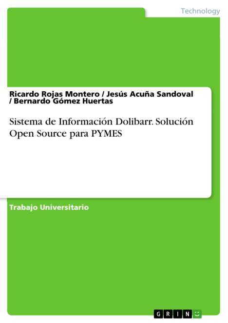 Ricardo Rojas Montero: Sistema de Información Dolibarr. Solución Open Source para PYMES, Buch