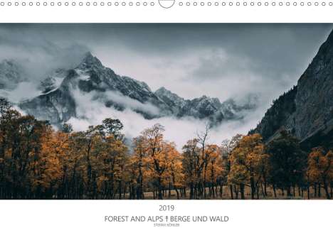 Stefan Köhler: FOREST AND ALPS - BERGE UND WALD 2020 (Wandkalender 2020 DIN A3 quer), Diverse
